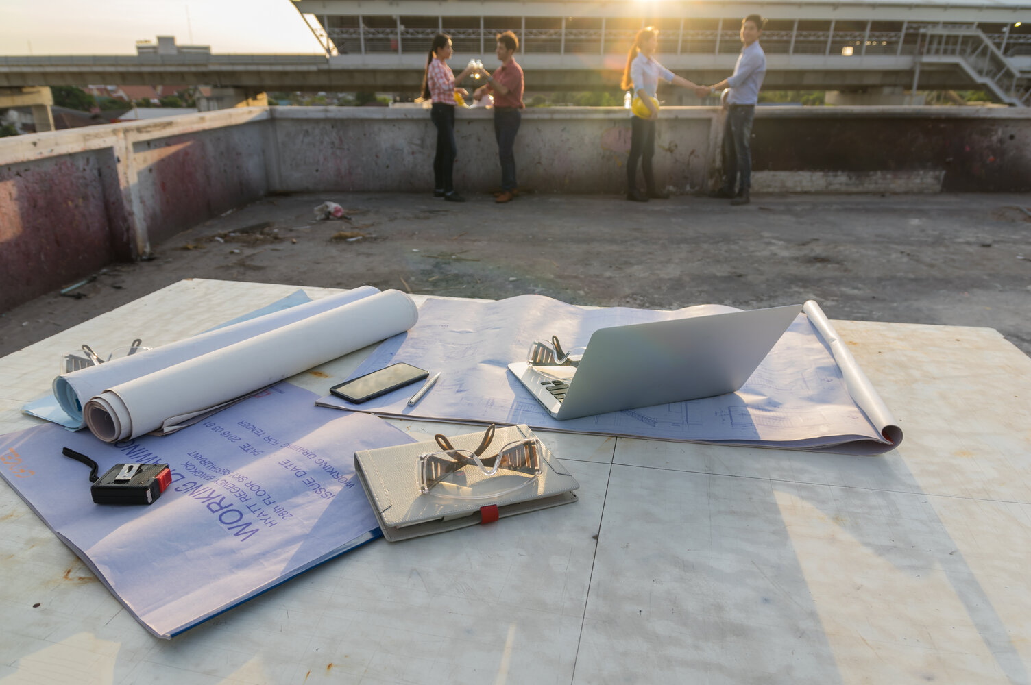 flat roof pooling